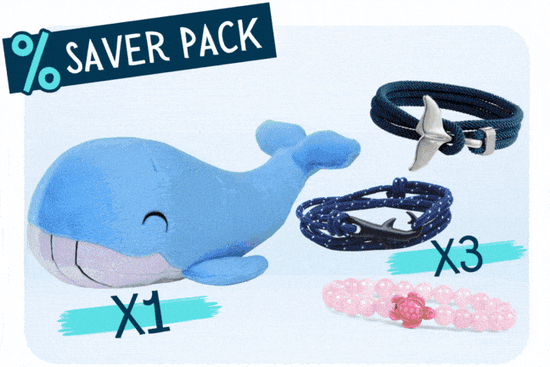 Pack Sauveteur (3 bracelets + 1 peluche)